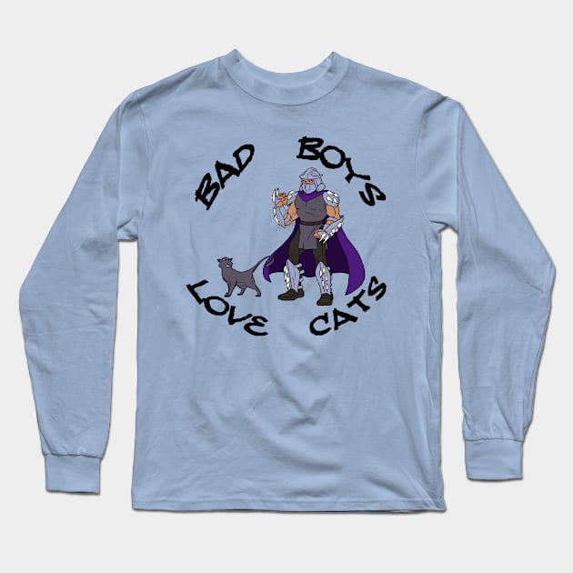 Bad Boys Love Cats #3 Long Sleeve T-Shirt by BradyRain